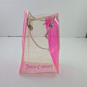 Juicy Couture Pink and Clear Tote
